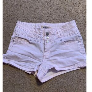pink jean shorts